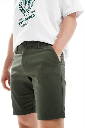 ASOS Skinny chino shorts in khaki