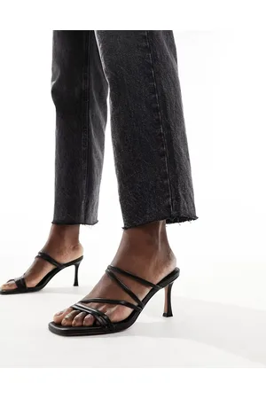 ASOS Hayes strappy mid sandal heeled mules in