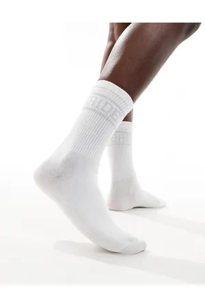 Six Stories Bride socks in white and silver