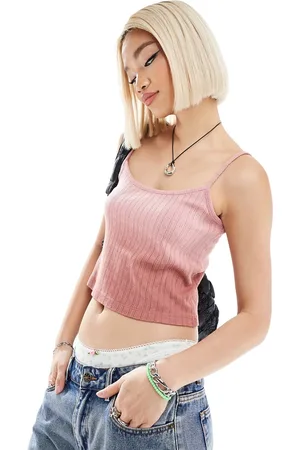 COLLUSION Pointelle gradient washed summer cami top in