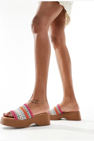 Aldo Yassu chunky mule sandals in bright