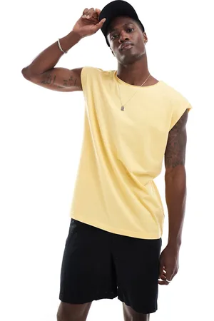 Brave Soul Raw edge tank top in pineapple