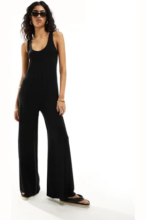 ASOS Scoop neck wide leg jumpsuit in