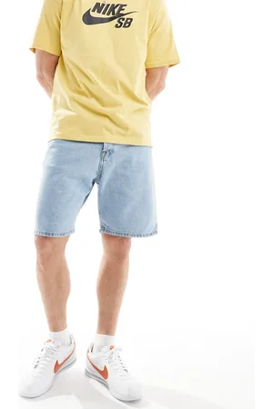 JACK & JONES Straight fit denim shorts in mid