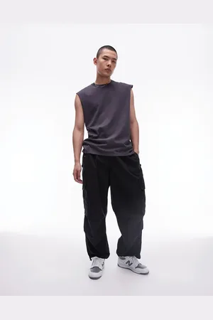Topman Wide cargo pants in