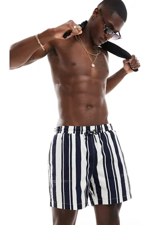 River Island Swim shorts in stripe - part of a set