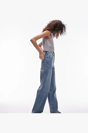 Topshop High rise baggy jeans in extreme mid