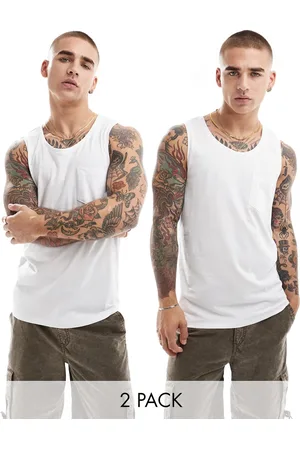 Threadbare 2 pack pocket tank top in