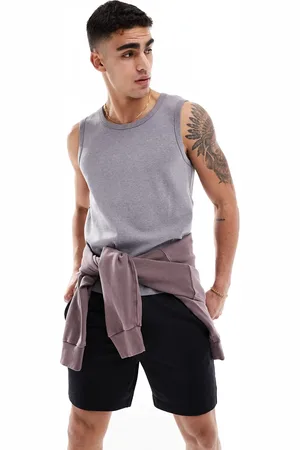 ASOS Ribbed cotton tank top with quick dry in