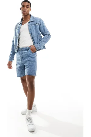 Liquor N Poker Oversized distressed denim shorts - part of a set