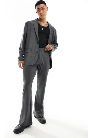 ASOS Flare shimmer suit pants in