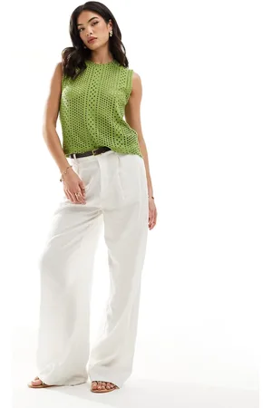 Object Sleeveless open knit tank top in