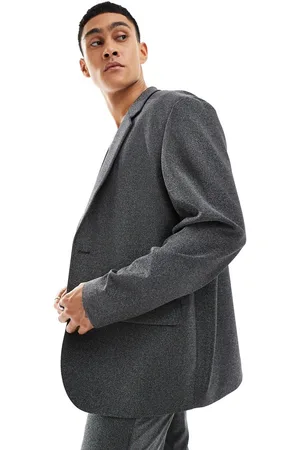 ASOS Oversized shimmer suit jacket in