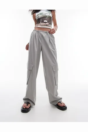 Topshop Smart utility toggle cargo style pants in