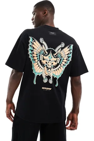 Sixth June Japanese inspired back graphic t-shirt in