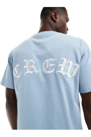 Sixth June Oversized crew embroidered t-shirt in light