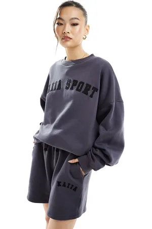 Kaiia Logo sweatshirt in dark - part of a set