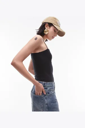 Topshop Spaghetti strap tube bodysuit in