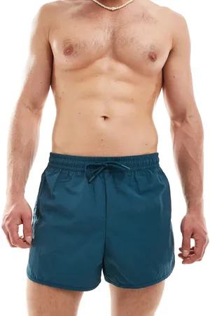 Weekday Tan runner swim shorts in petrol