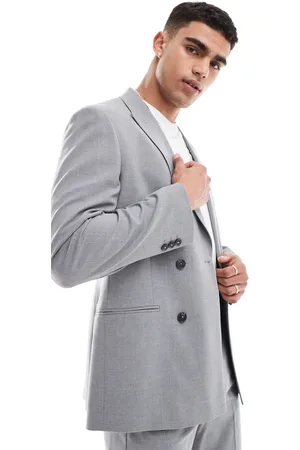 ASOS Double breasted slim suit jacket in