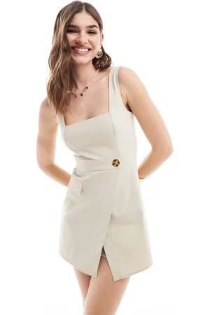 ASOS Utility skort romper in stone