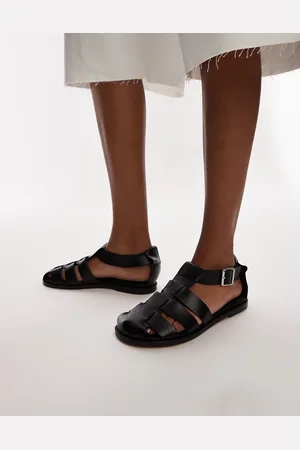 Topshop Babs premium leather fisherman sandals in