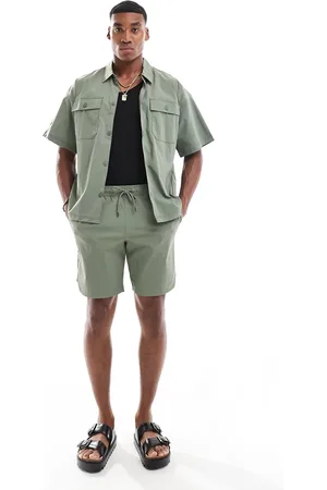 JACK & JONES Nylon shorts in khaki - part of a set