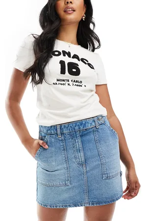 ASOS Denim pelmet skirt with pockets