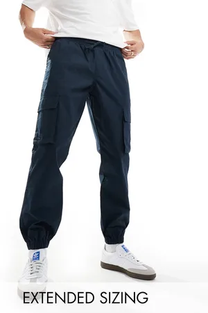 ASOS Tapered pull on pants in dark