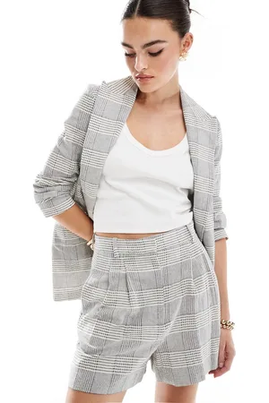 MANGO Pull on check shorts in - part of a set