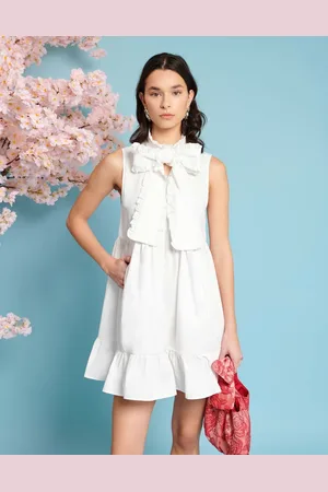 Sister Jane Bow shirt mini dress in