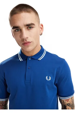 Fred Perry Twin tipped polo shirt in royal