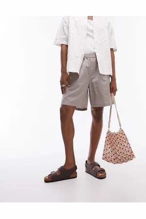 Topman Linen shorts in stone