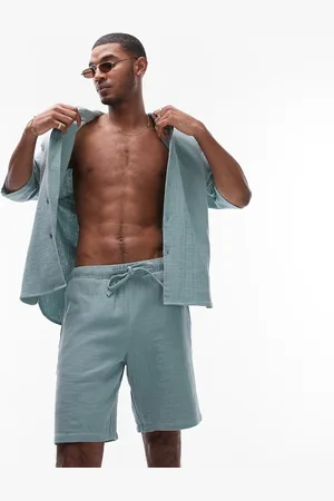 Topman Washed shorts in sage - part of a set