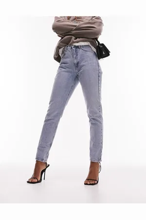 Topshop Original high rise Mom jeans in bleach