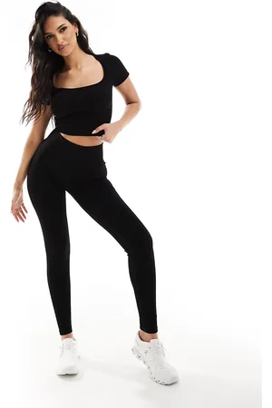 ASOS Icon seamless ribbed gym leggings in