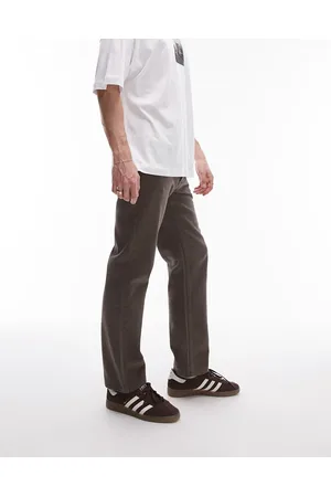 Topman Straight jeans in dark olive