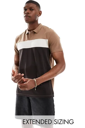 ASOS Cut and sew polo in color