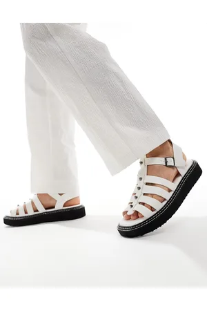 ASOS Chunky gladiator sandals in with silver studs