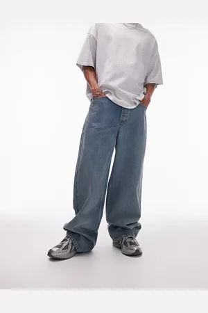 Topman Baggy jeans in vintage mid wash