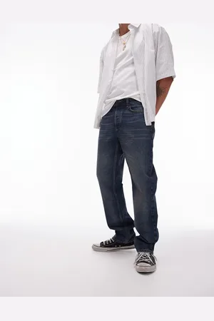 Topman Taper jeans in vintage dark wash