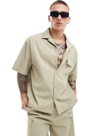Sixth June Textured shirt in beige - part of a set
