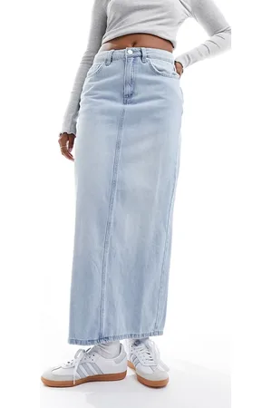 Cotton On Cotton On straight denim maxi skirt in light wash