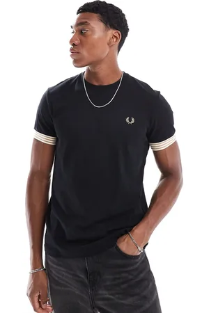Fred Perry Striped cuff t-shirt in