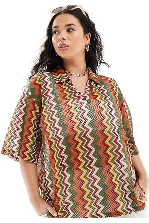 Extro & Vert Plus Crochet shirt in stripe