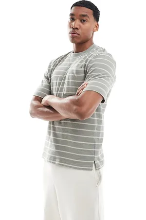 River Island Striped t-shirt in sage