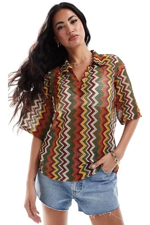 Extro & Vert Crochet shirt in stripe