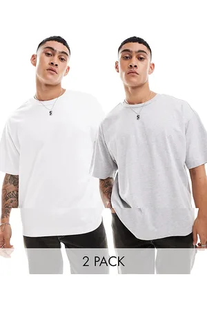 Cotton On Cotton On heavy weight boxy T-shirt 2 pack and white