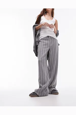 Topshop Stripe low slung pants in