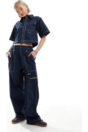 COLLUSION Festival ripstop baggy pants in - part of a set